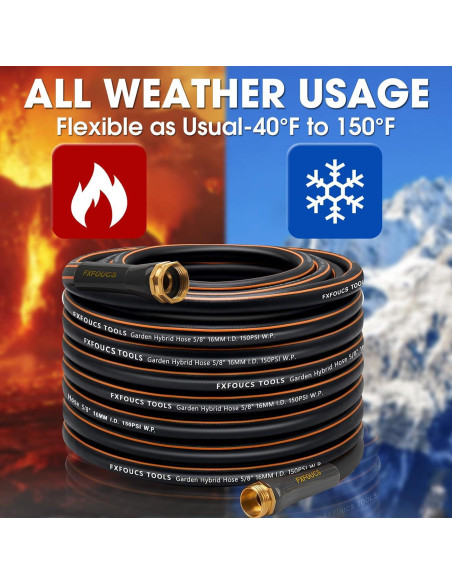 Manguera de Jardín FXFOUCS 30.48m Alta Resistencia 600 PSI