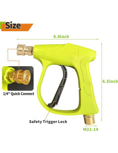 Pistola de Lavado a Presión Alta 3000 PSI ESP Percepción 2