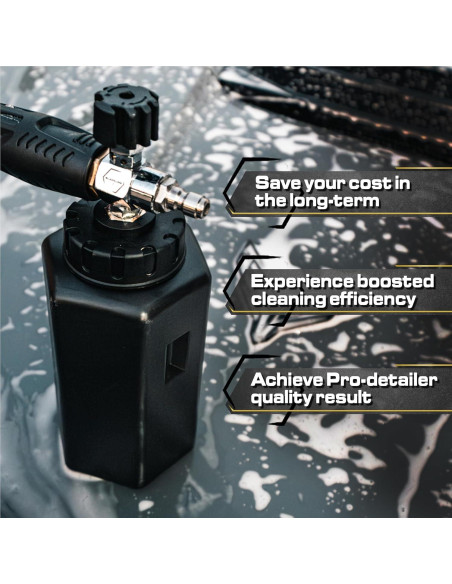 Cannon de Espuma Blackline HD 1L para Lavadoras de Presión