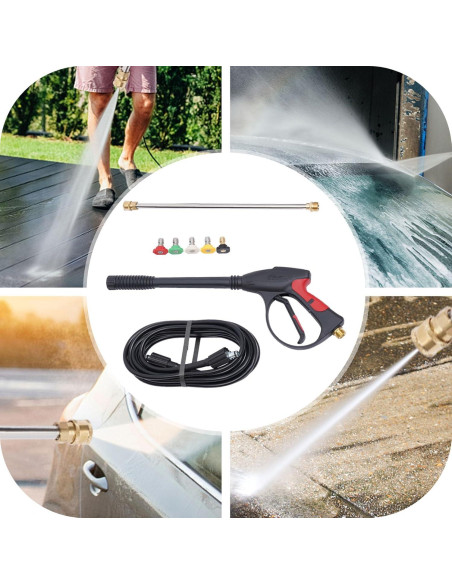 Pistola de Lavado a Presión Anezbozr 3000 PSI 16 L/min