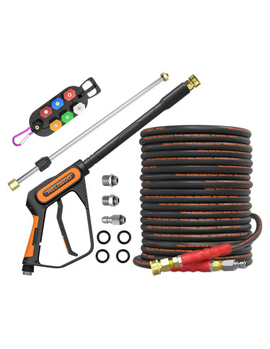 Kit de Lavadora a Presión Heliwoo 30.48 m 4500 PSI M22