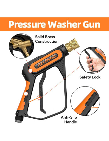 Kit de Lavadora a Presión Heliwoo 30.48 m 4500 PSI M22