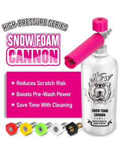 Cañón de Espuma H.O.W HB0002 con 5 Puntas de Boquilla 2