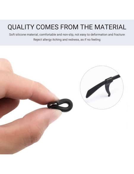 20 Pares Sujetadores Gafas SooGree Antideslizantes Silicona