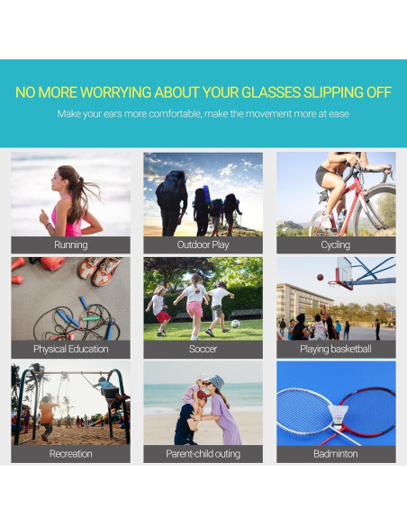 20 Pares Sujetadores Gafas SooGree Antideslizantes Silicona