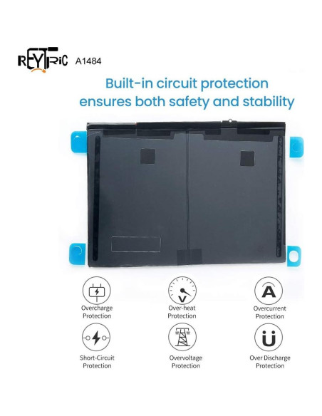 Batería de Reemplazo REYTRIC A1484 para iPad 5 y Air 3.73V 8827mAh