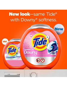 Tide Power PODs con Downy 63 Unidades - Limpieza y Suavidad 2