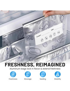 Bolsas de Aluminio Reutilizables asfanst 10 Unidades Pequeñas 2