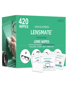 Toallitas de limpieza Lensmate 420 unidades prehumedecidas