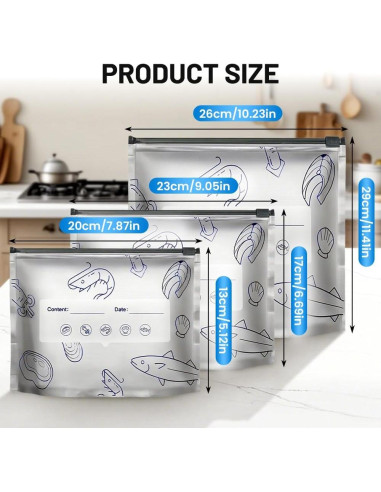 Bolsas de Aluminio Reutilizables asfanst 10 Unidades Pequeñas