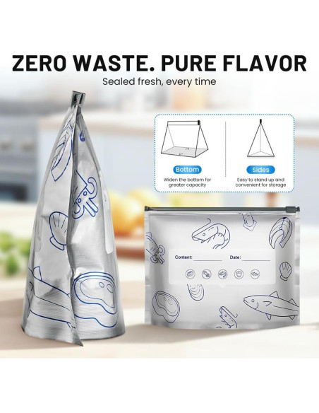 Bolsas de Aluminio Reutilizables asfanst 10 Unidades Pequeñas