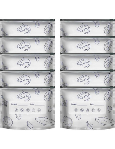 Bolsas de Aluminio Reutilizables asfanst 10 Unidades Pequeñas