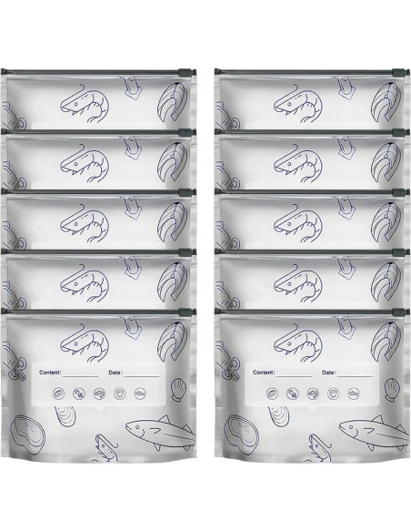 Bolsas de Aluminio Reutilizables asfanst 10 Unidades Pequeñas