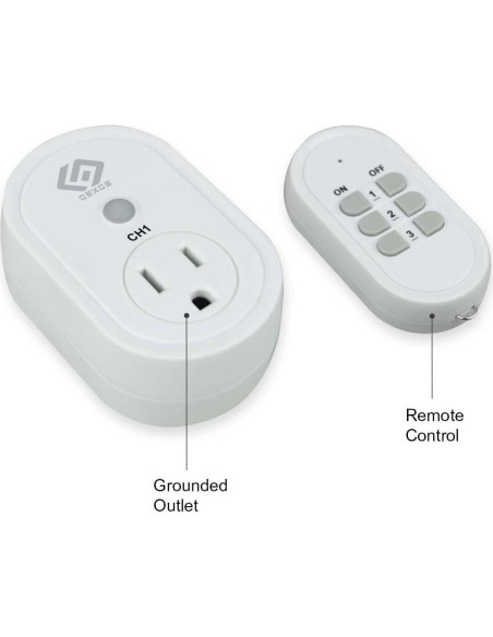 Paquete de 3 Enchufes Interiores OSKOS con Control Remoto