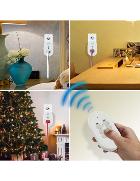 Paquete de 3 Enchufes Interiores OSKOS con Control Remoto