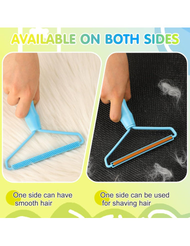 Juego Quitapelos para Mascotas Honeydak - 2 Cepillos Silicona y 1 Raspador