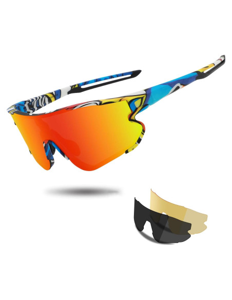 Gafas de sol OULAIQI 548 con 3 lentes intercambiables