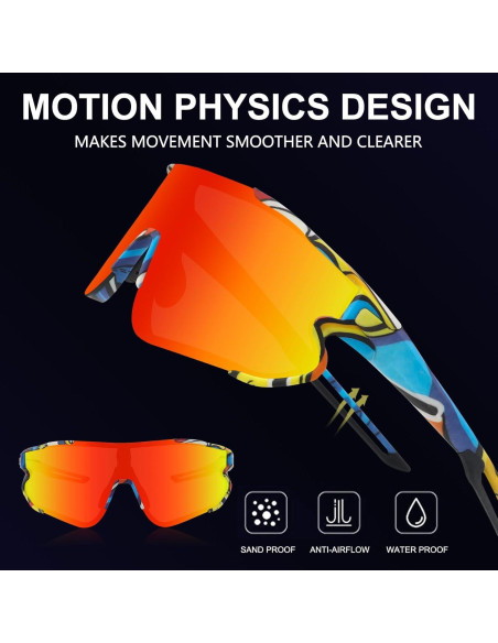 Gafas de sol OULAIQI 548 con 3 lentes intercambiables