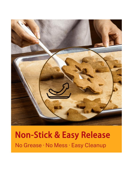 200 Hojas de Papel Pergamino Anti-adherente GENLGE 30.5x42 cm