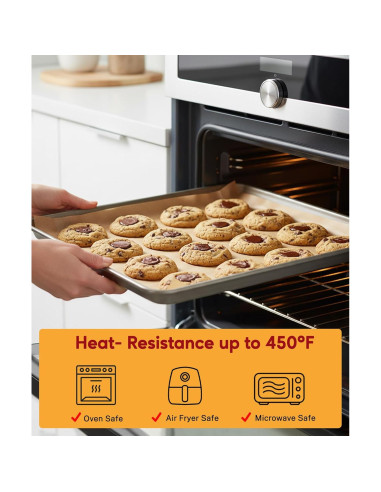 200 Hojas de Papel Pergamino Anti-adherente GENLGE 30.5x42 cm