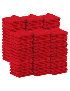 Toallas Utopia Paño de Limpieza 100 Unidades 30x35 cm Rojo