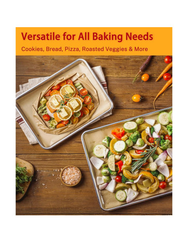 200 Hojas de Papel Pergamino Anti-adherente GENLGE 30.5x42 cm