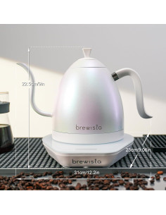 Hervidor eléctrico Brewista BA10VKETL 1.99 kg 1L Blanco Iridiscente 2