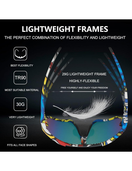 Gafas de sol OULAIQI 548 con 3 lentes intercambiables