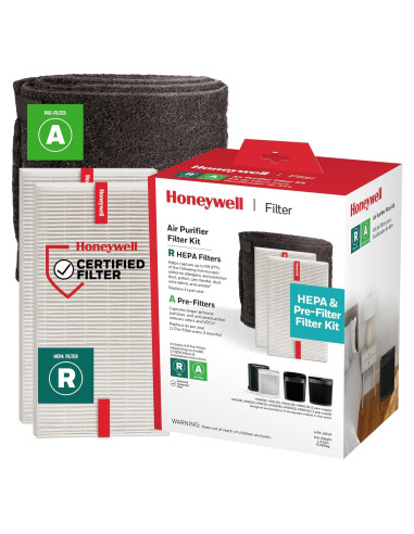 Kit de Filtros HEPA Honeywell HRF-ARVP - 2 Filtros y 1 Pre-Filtro