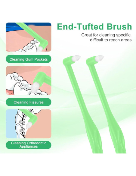 Cepillo de Dientes Ortodóntico Tucnoeu 8 Piezas Cerdas Suaves