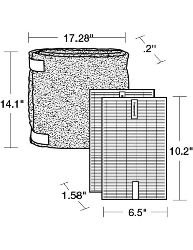 Kit de Filtros HEPA Honeywell HRF-ARVP - 2 Filtros y 1 Pre-Filtro