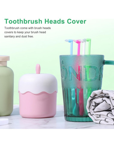 Cepillo de Dientes Ortodóntico Tucnoeu 8 Piezas Cerdas Suaves