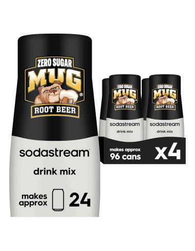 Mezcla SodaStream Cerveza de Raíz MUG Sin Azúcar 440ml x4