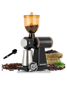 Molino de café eléctrico Huanyu 8 configuraciones acero inoxidable