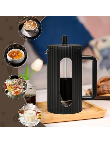Cafetera de Prensa Francesa wedrink 350ml Jarra de Vidrio