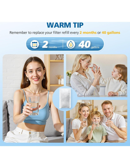 6 Filtros de Reemplazo Brita para Sistema de Filtración de Agua