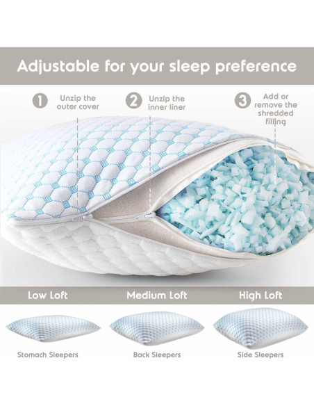 Cojín Refrigerante Nestl King 50x91cm Espuma Viscoelástica