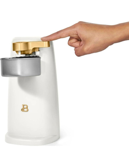 Abridor de Latas Eléctrico Hermoso 70W Acero Inoxidable Blanco