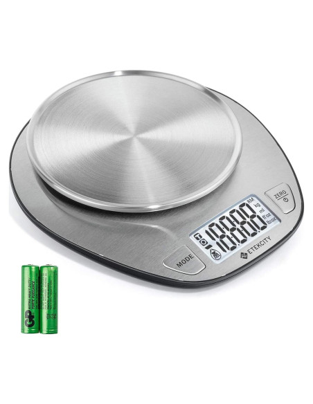 Balanza Digital de Cocina Etekcity 5kg Acero Inoxidable LCD