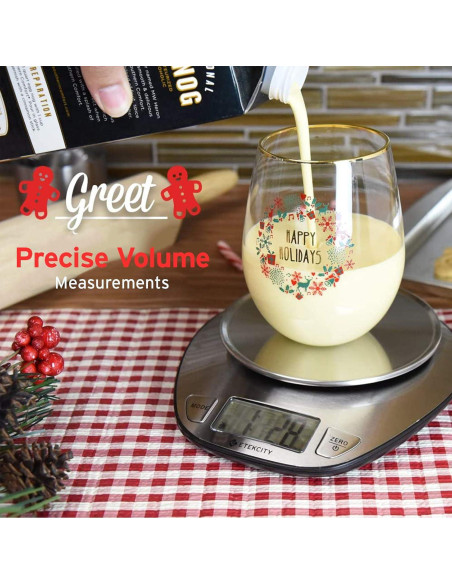 Balanza Digital de Cocina Etekcity 5kg Acero Inoxidable LCD