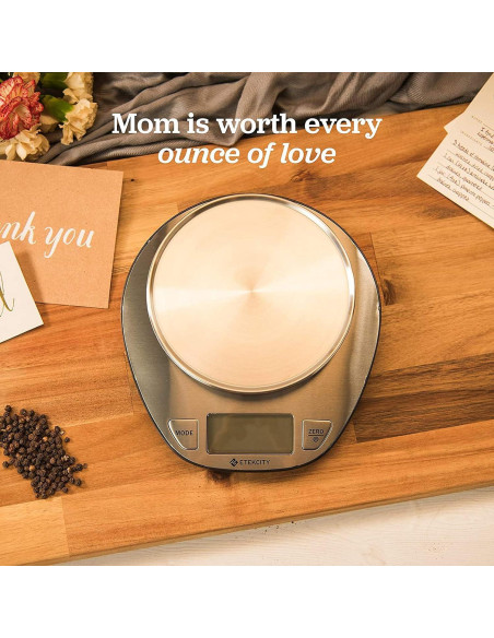 Balanza Digital de Cocina Etekcity 5kg Acero Inoxidable LCD
