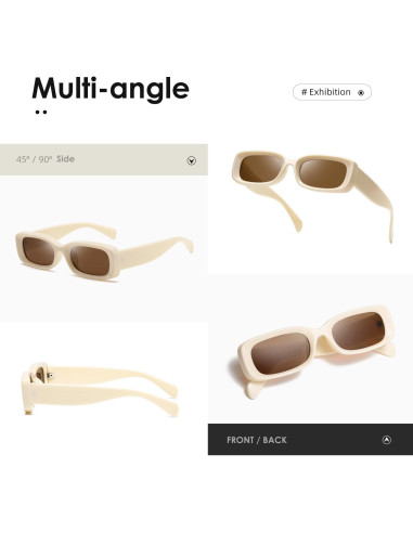 Gafas de Sol Rectangulares KIMORN UV400 para Mujeres y Hombres