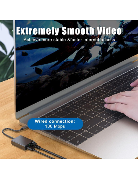 Adaptador Ethernet Uelkr Micro USB a RJ45 para TV Stick