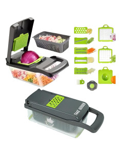 Cortador de Verduras Mandolina TAAZ GOODS 16-en-1 8 Cuchillas 2
