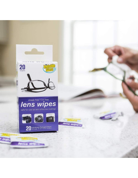 Toallitas de Limpieza Invisible Glass 90102 - 20 Unidades Sin Pelusa
