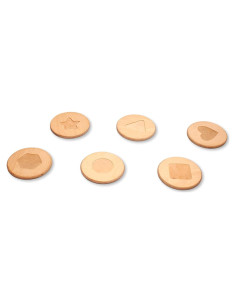 Piedras de Equilibrio de Madera Kidodido - 6 Formas para Niños