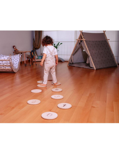 Piedras de Equilibrio de Madera Kidodido - 6 Formas para Niños