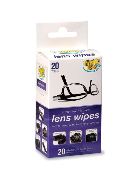 Toallitas de Limpieza Invisible Glass 90102 - 20 Unidades Sin Pelusa