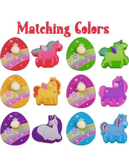 Rompecabezas de Madera Unicornio Pinkiwine 18.5 cm Juguete Educativo