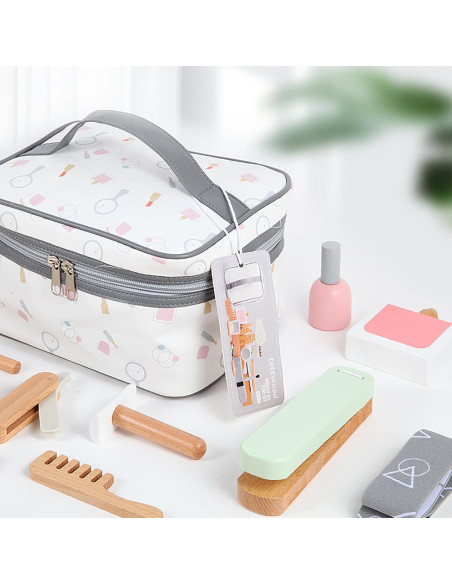 Juego de Maquillaje de Madera Tetewood 19 Piezas para Niñas